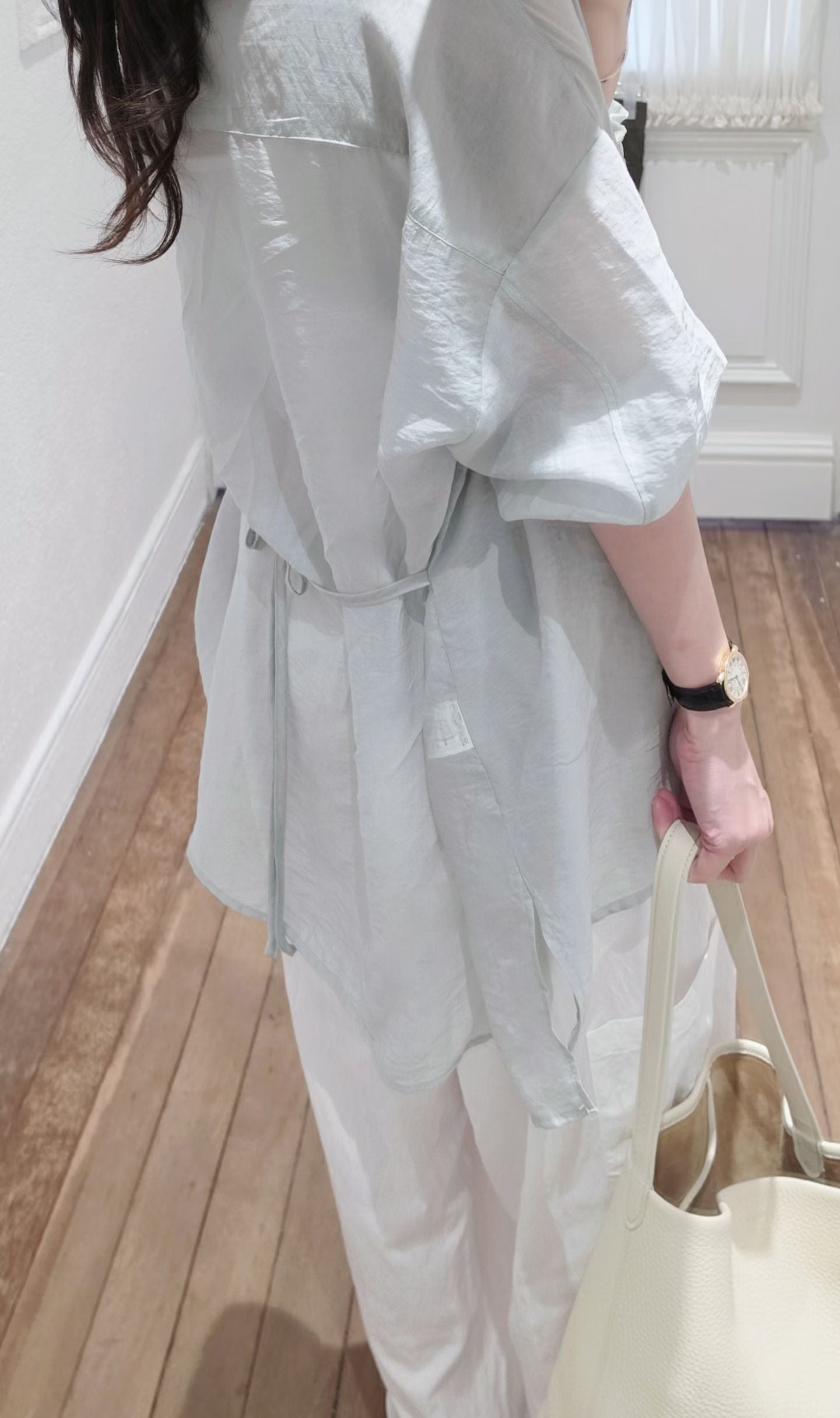 ♡Oni家♡氧氣感透肌天絲襯衫 (C260663)