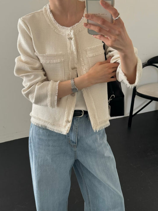 ♡春夏薄款質感小香風外套♡ (C260521)