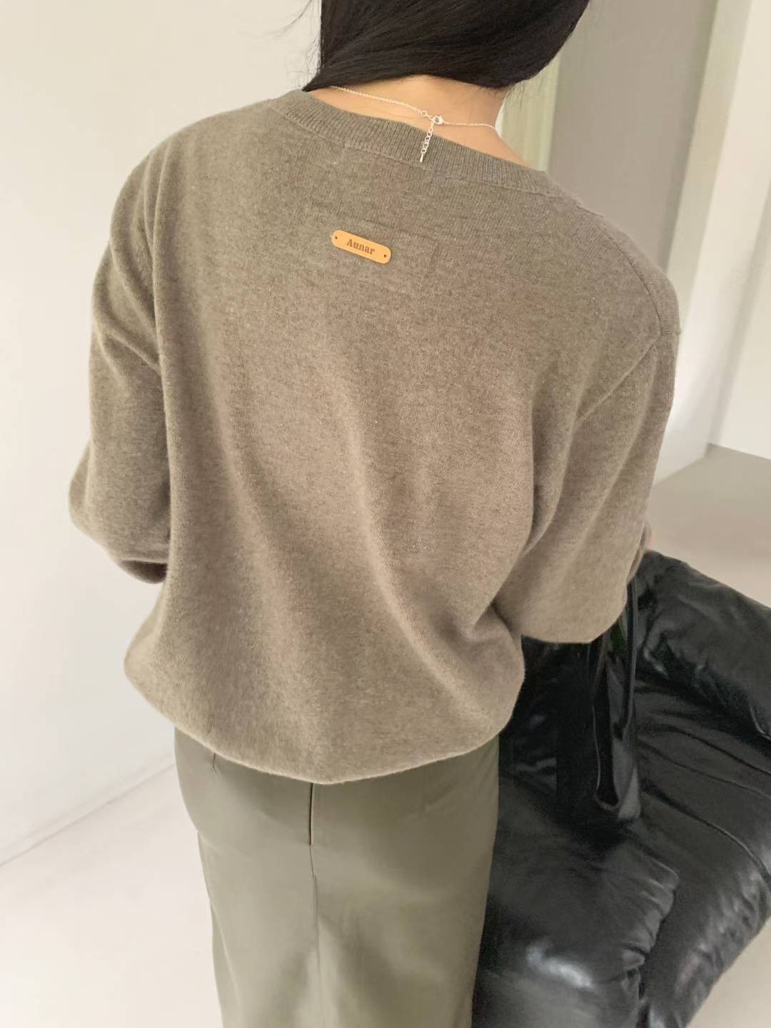 ♡假兩件層次設計感針織上衣♡ (C251145)