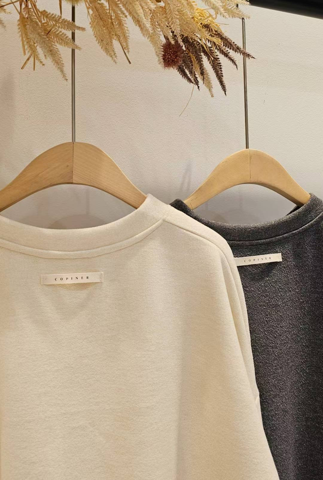 ♡Oni家♡磨毛休閒鬆弛感衛衣上衣 (C251201)