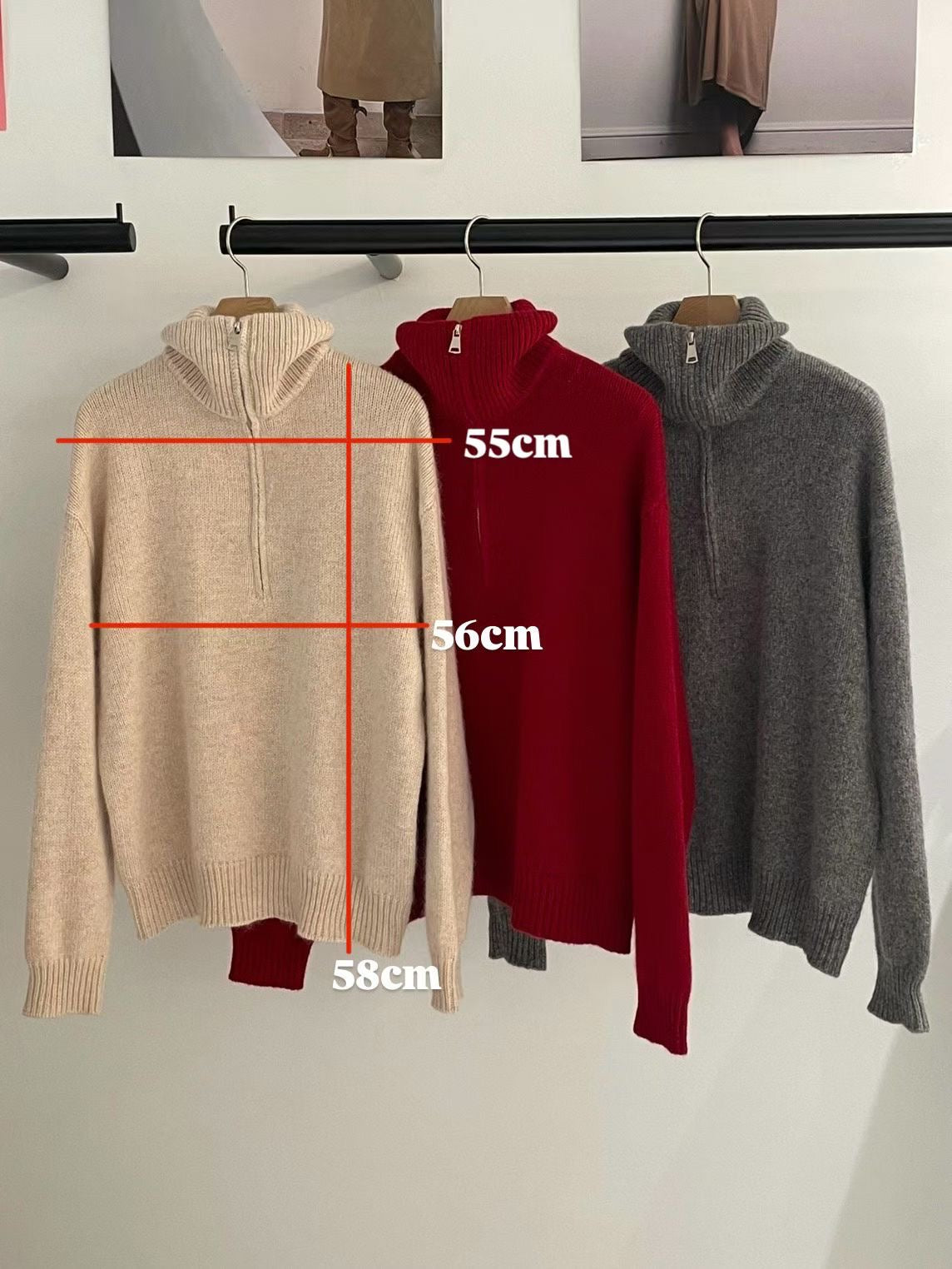 ♡休閒暖感立領半拉鍊衫♡ (C251223)