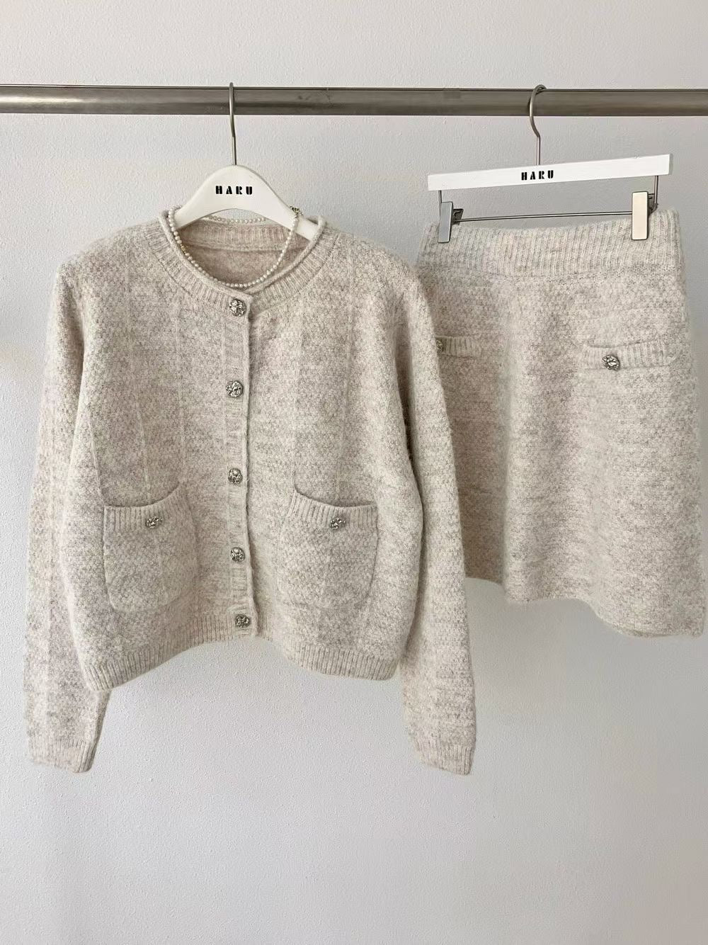 ♡典雅氣質編織兩件式套裝♡ (C251245)