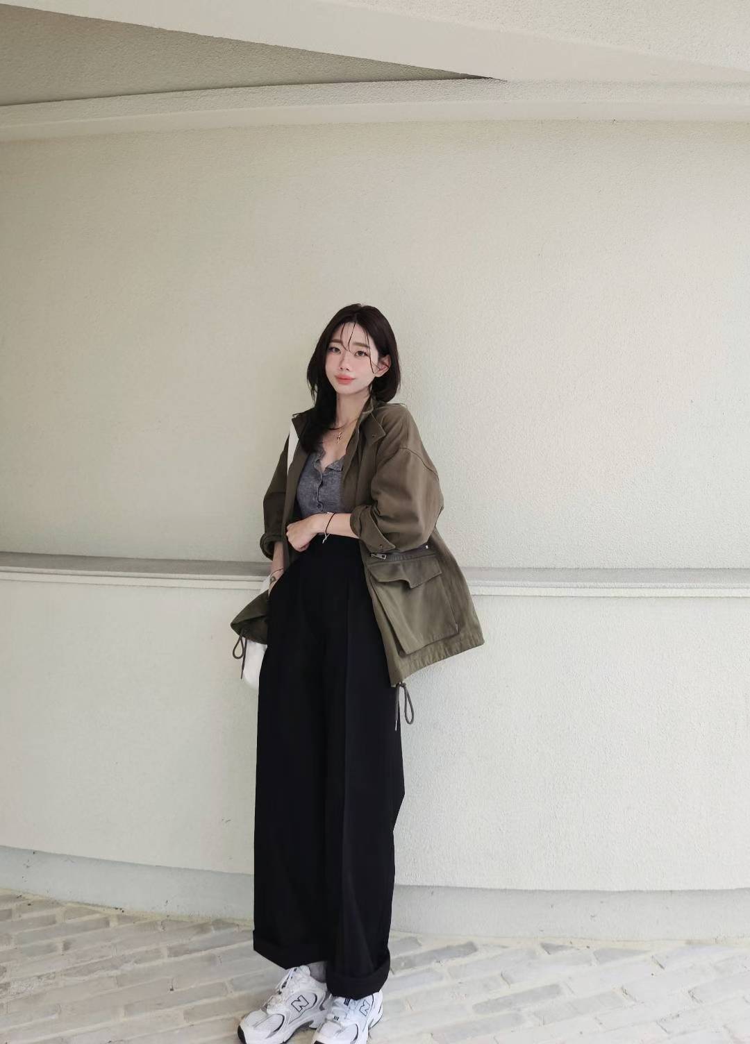 ♡Oni家♡時髦的繭型休閒長褲 (C251143)