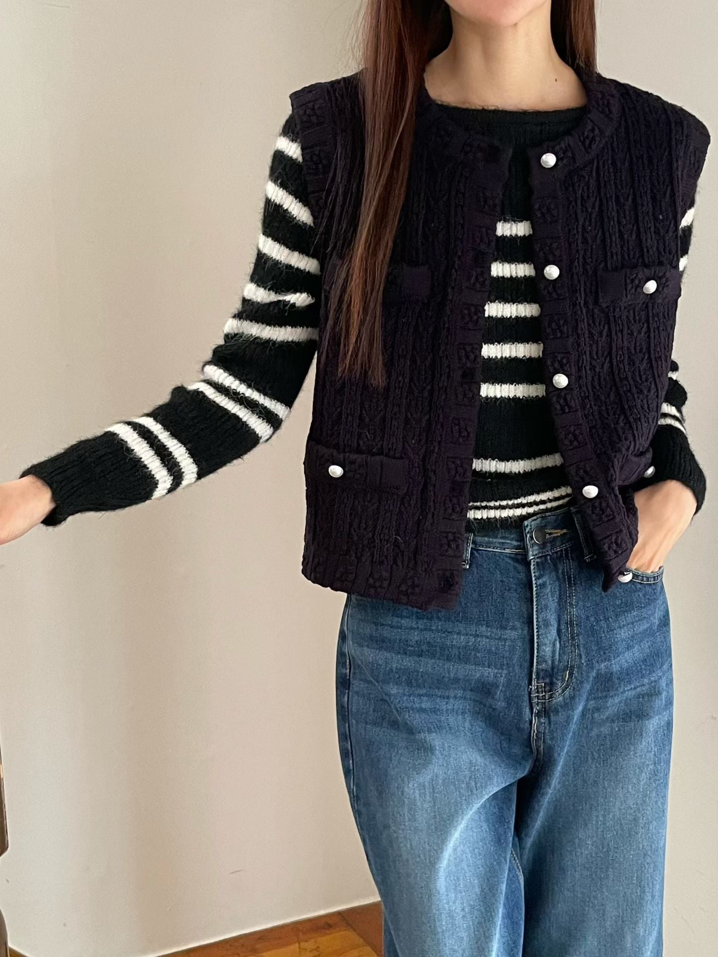 ♡小香鏤空針織背心♡ (C251125)