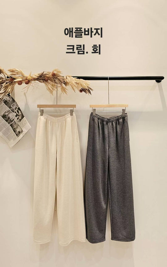 ♡Oni家♡ 磨毛休閒鬆弛感衛衣長褲 (C251202)