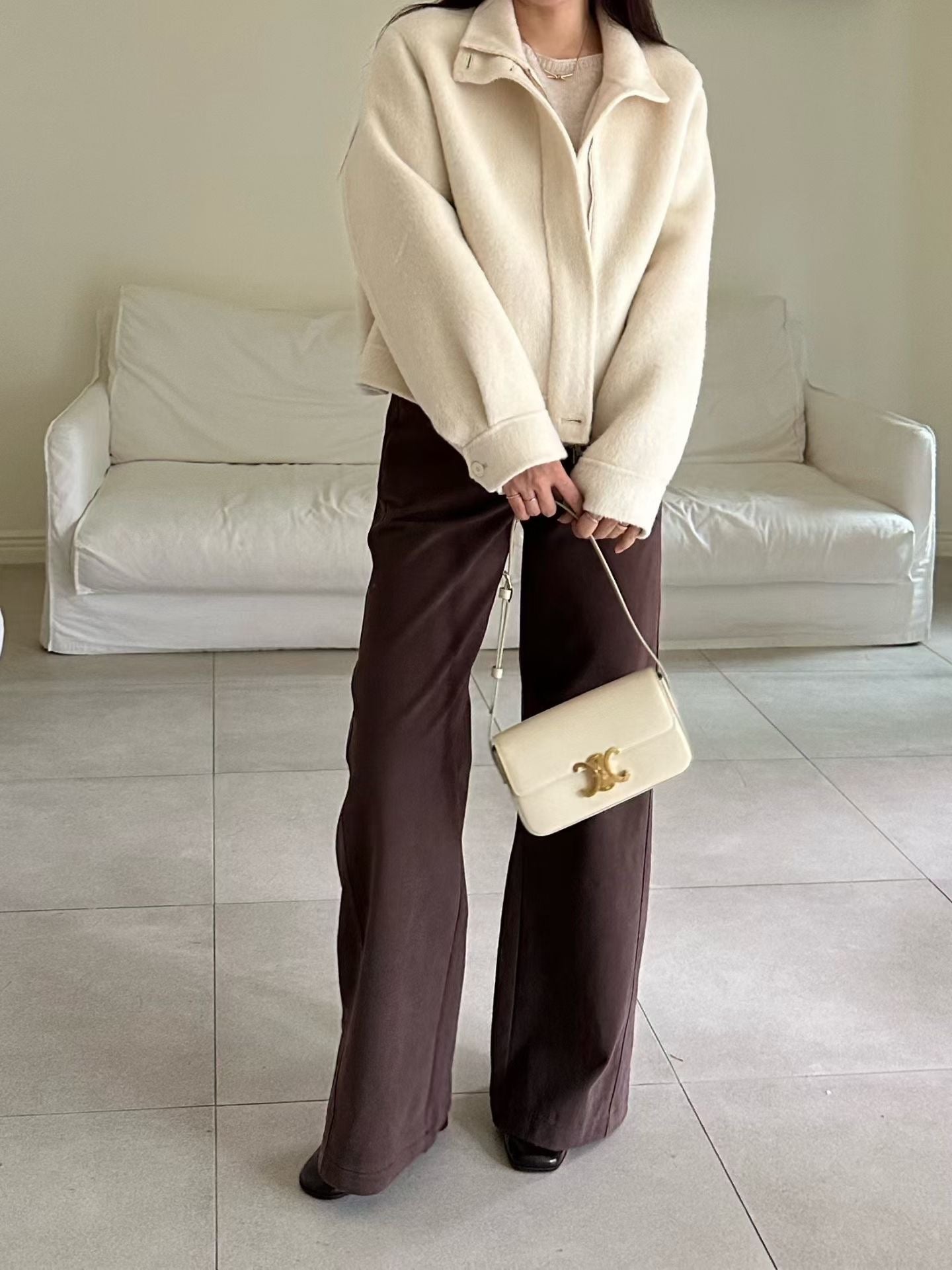 ♡極暖蘇麗羊駝立領外套♡ (C251122)