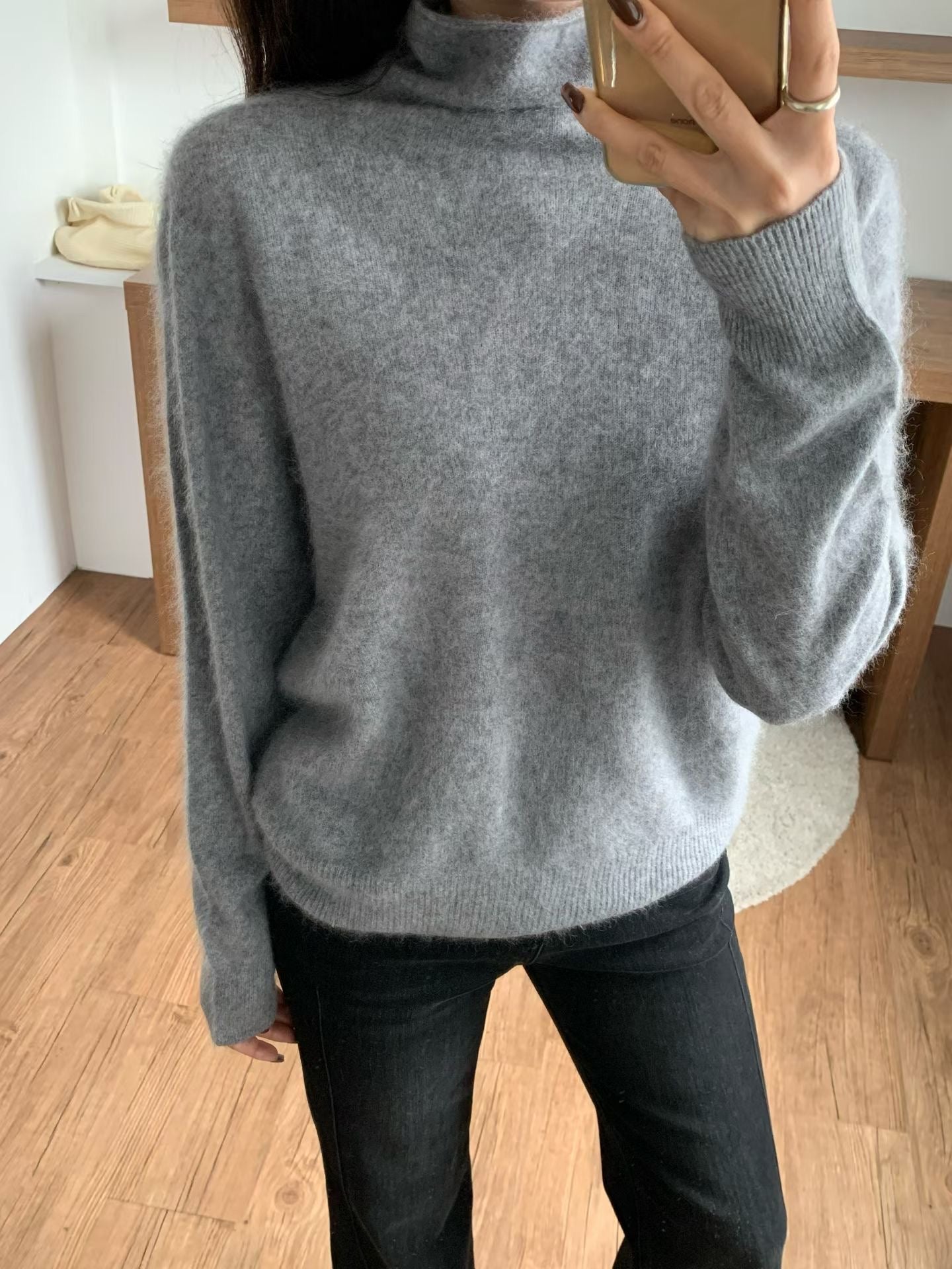 ♡暖呼呼馬卡龍柔霧高領上衣♡ (C251210)