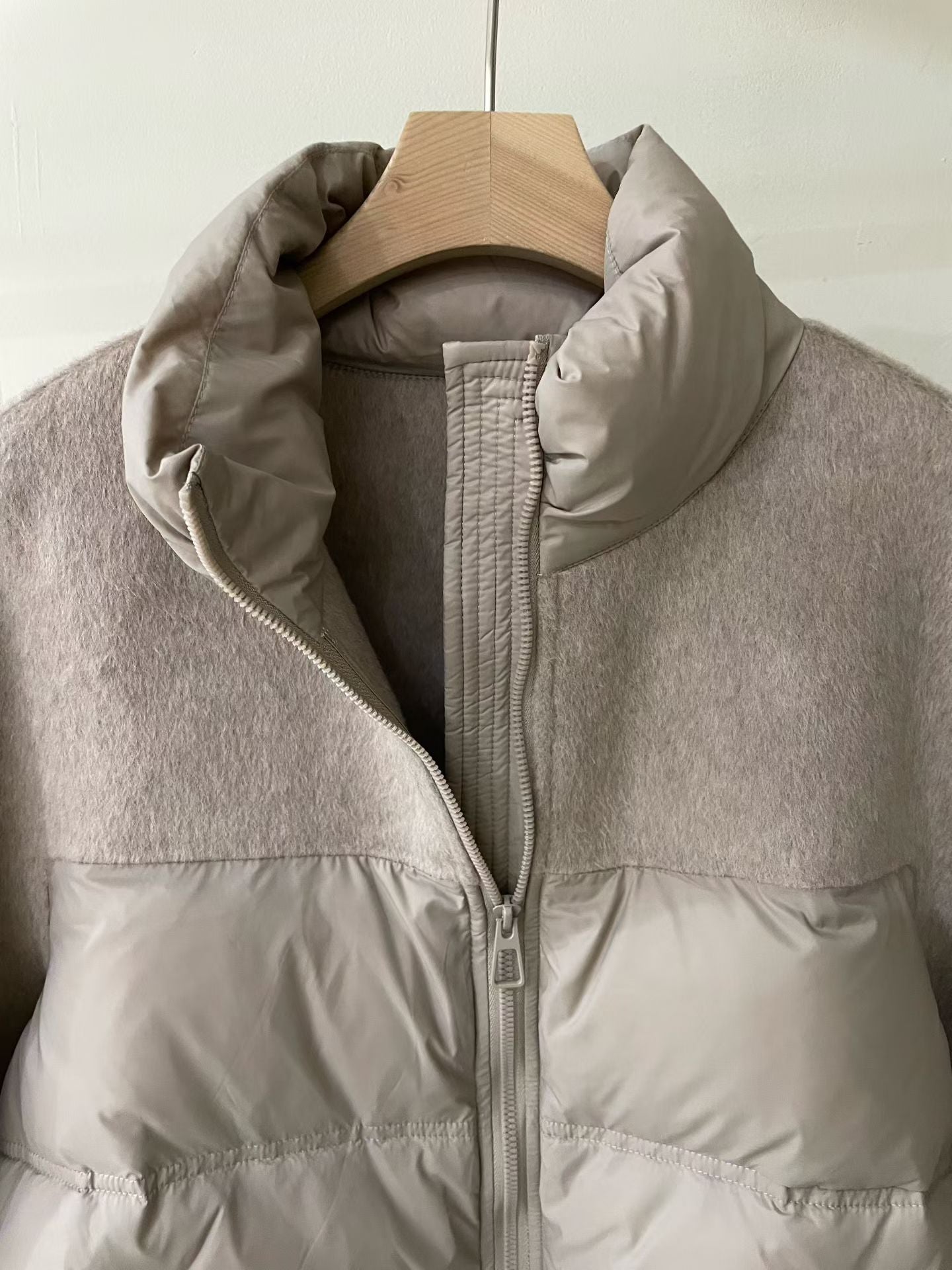 ♡質感異材質立領外套♡ (C251208)