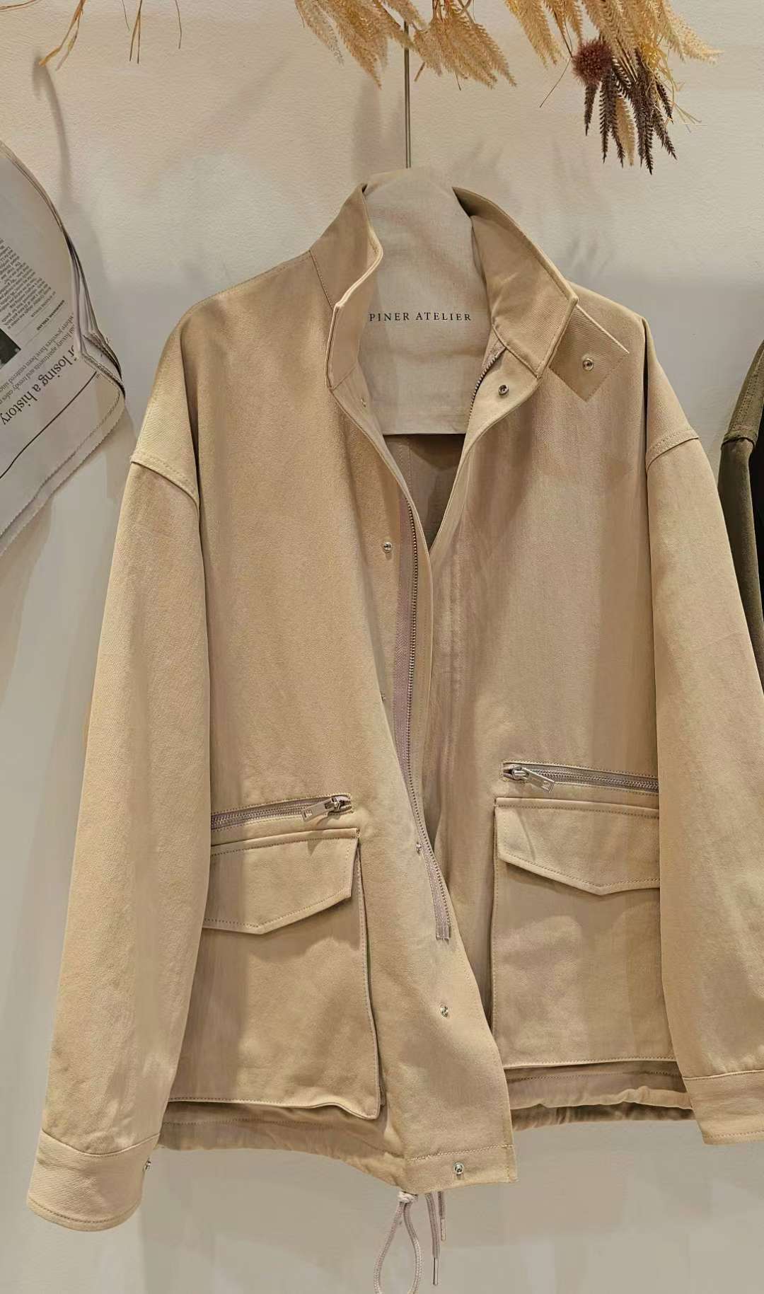 ♡Oni家♡簡單俐落的工裝夾克外套 (C251051)