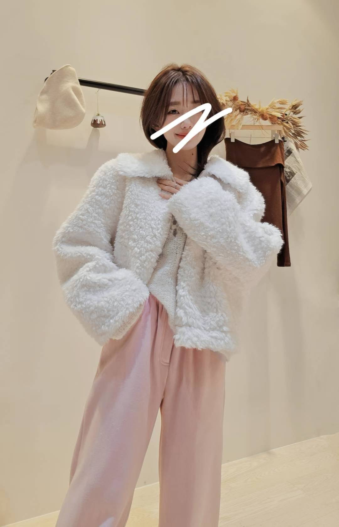 ♡Oni家♡休閒長腿加絨燈芯絨褲 (C251261)