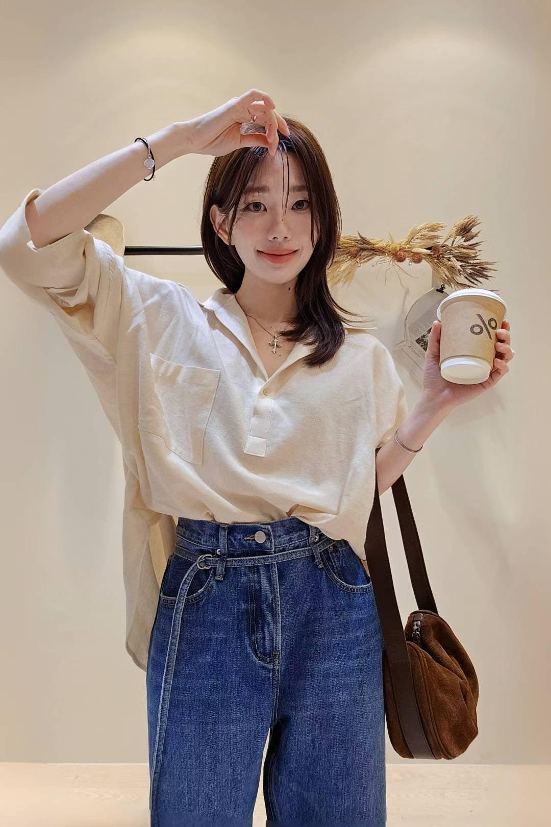 ♡Oni家♡鬆弛感男友風襯衫 (C251142)