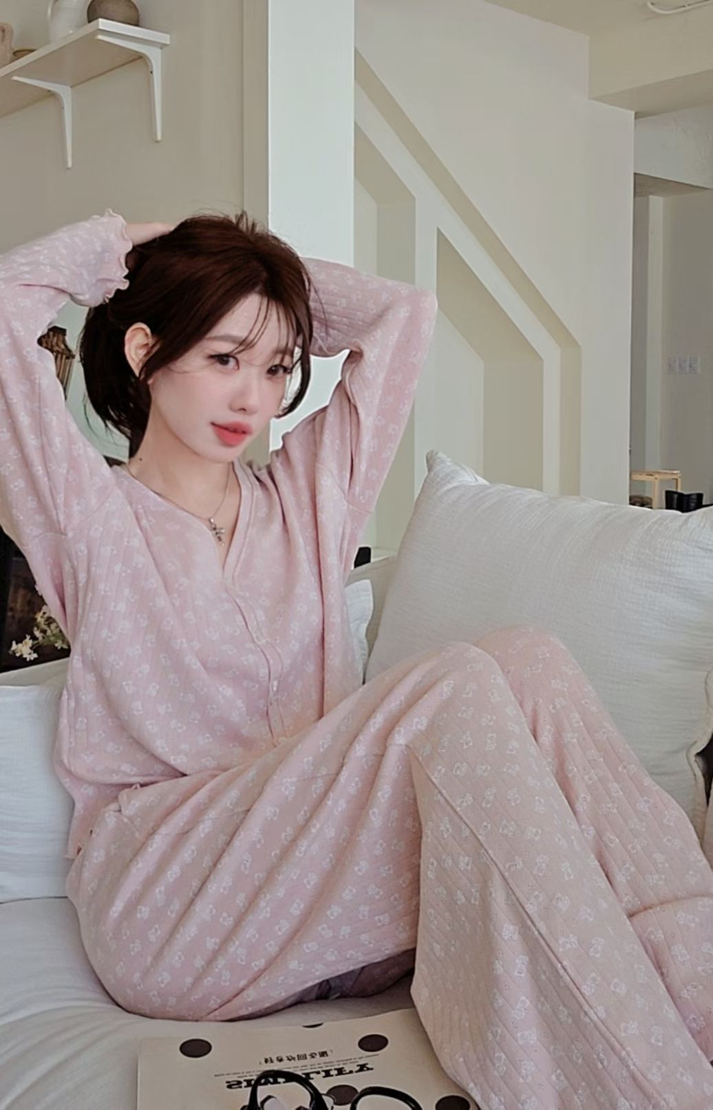 ♡Oni家♡呆萌熊熊居家服套裝 (C260302)
