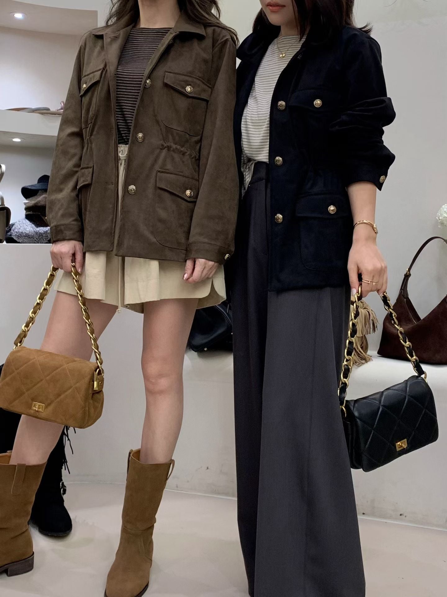 ♡都會軍裝麂皮感外套♡ (C251015)