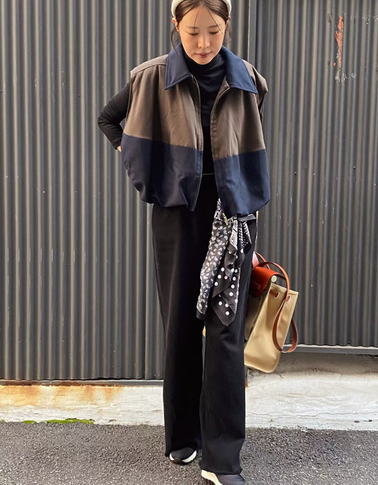 ♡時尚拼色羽絨背心♡ (C251008)