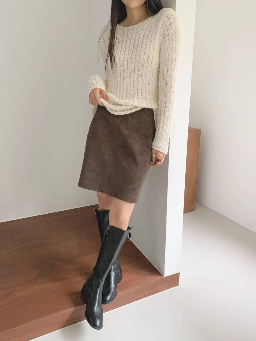 ♡顯瘦圈圈紗羅紋針織上衣♡ (C251144)