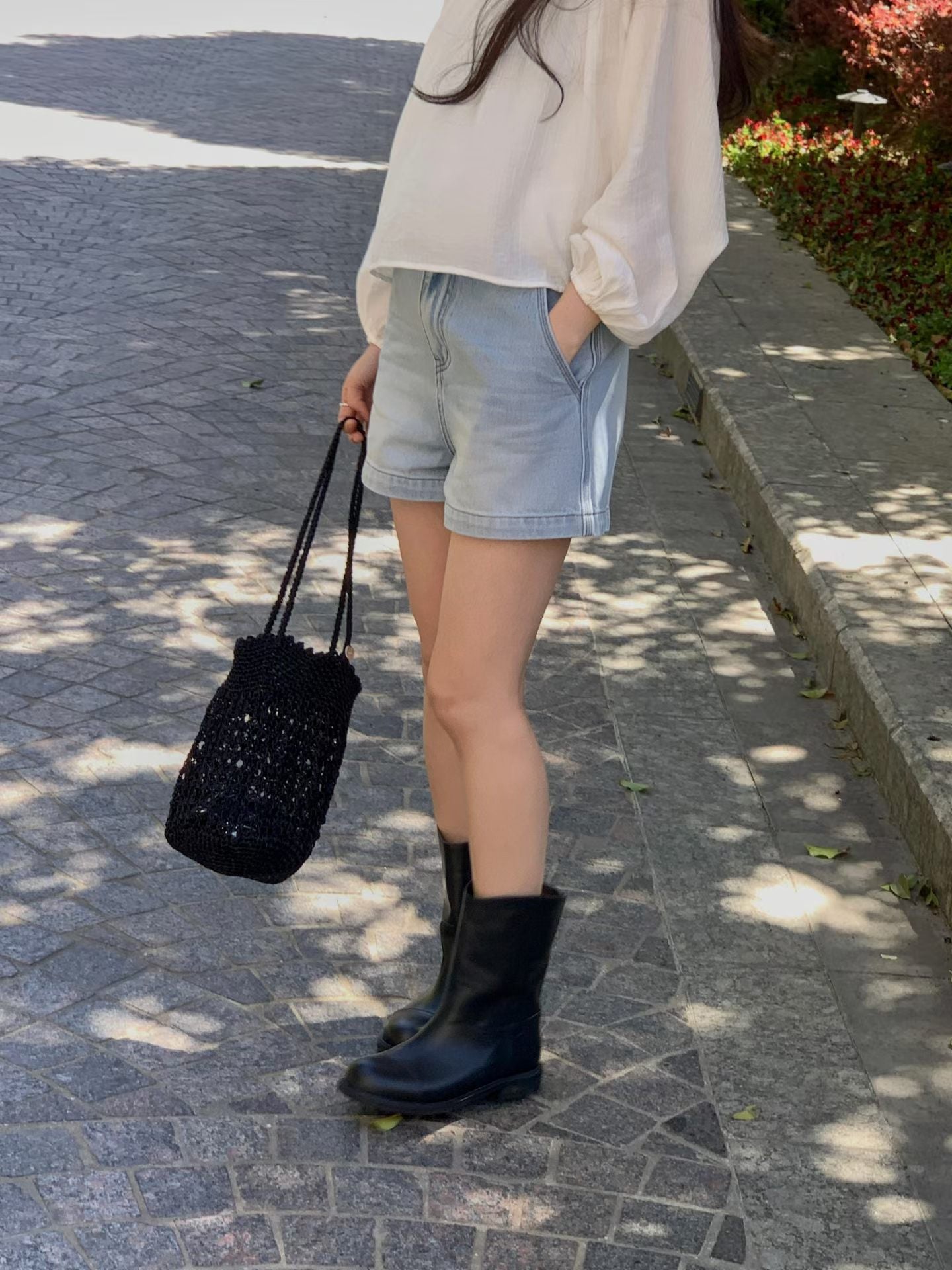 ♡夏日百搭水洗牛仔短褲♡ (C260515)