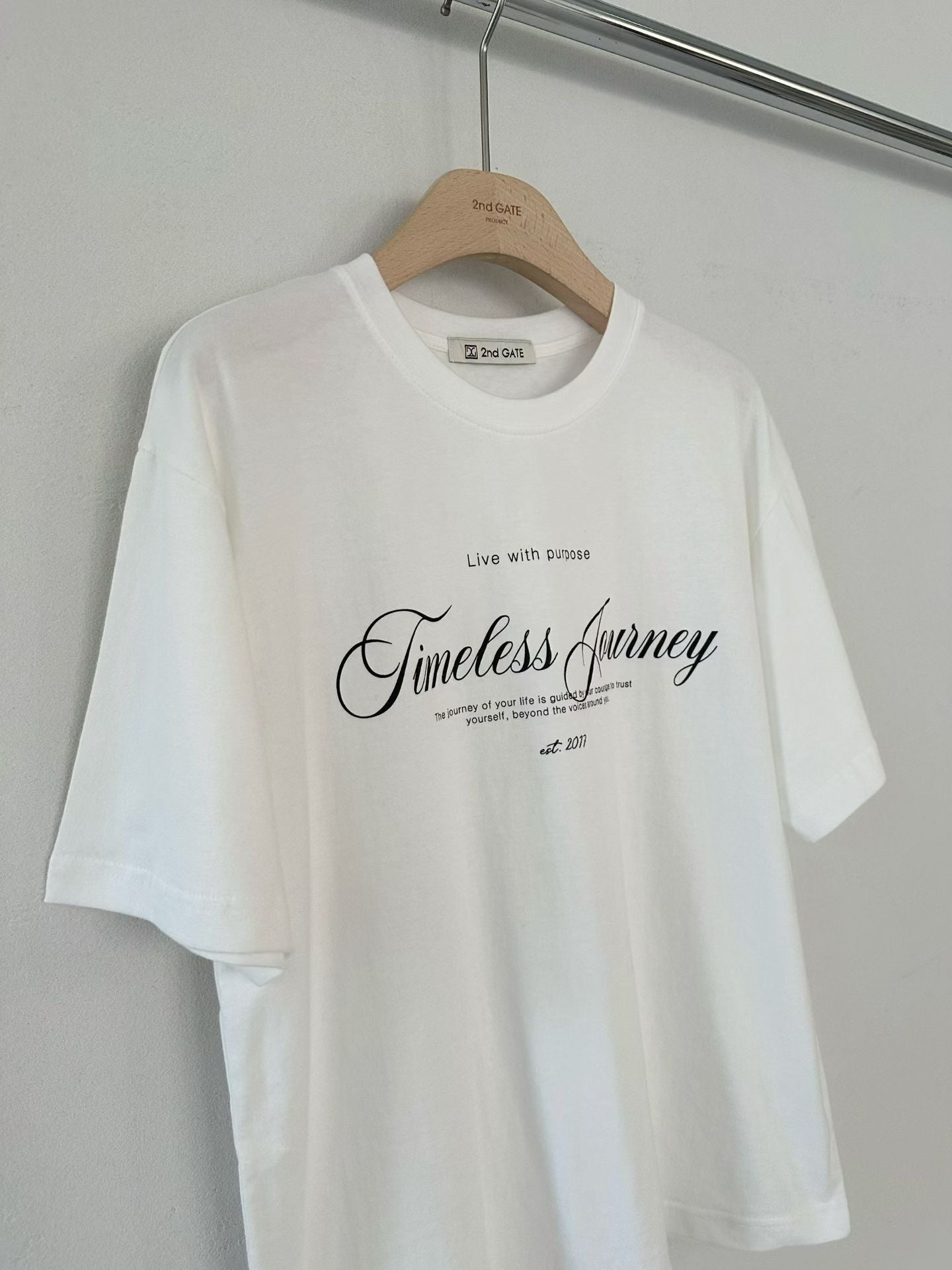 ♡Timeless Journey純棉印花T♡ (C251114)