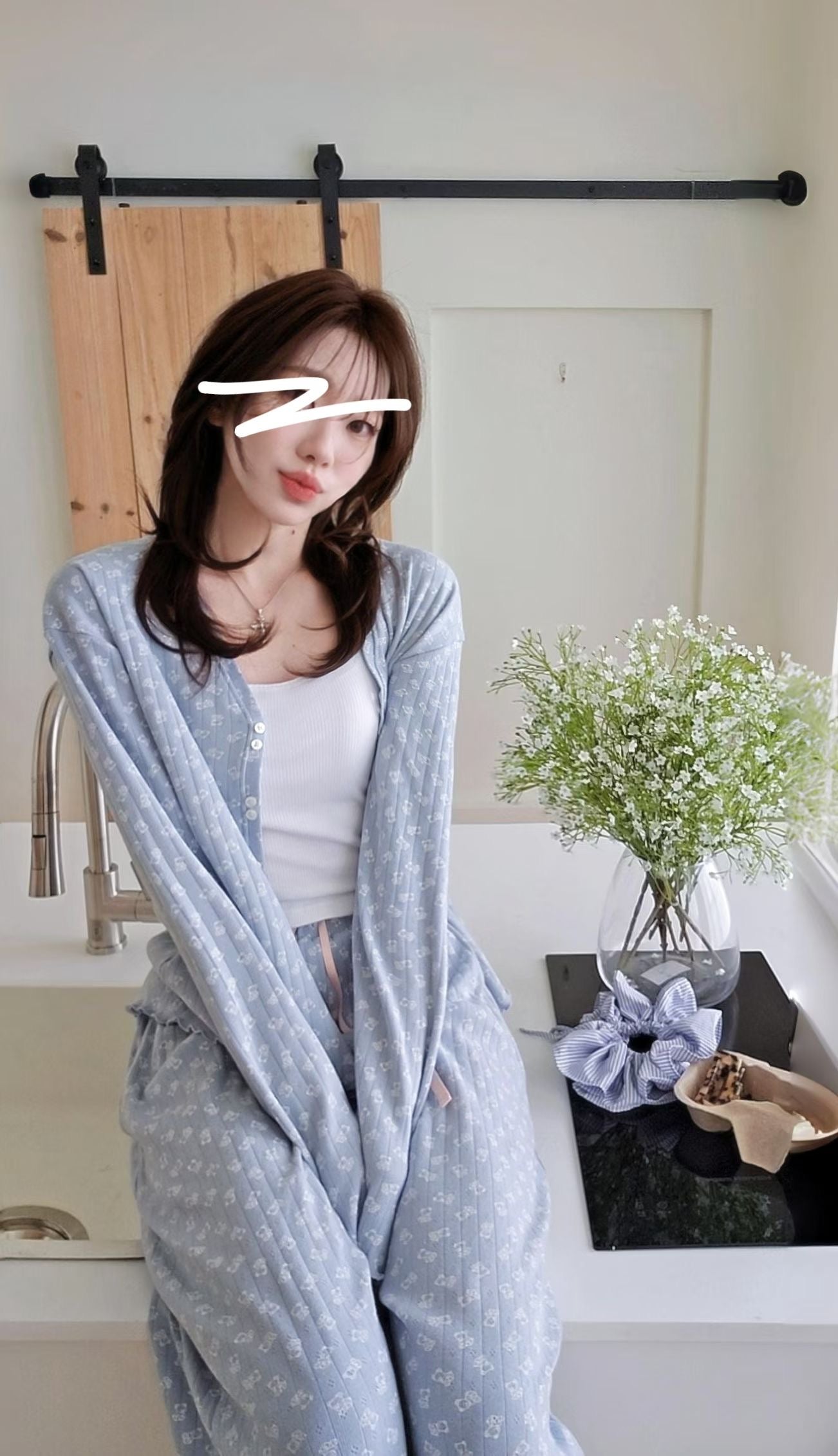 ♡Oni家♡呆萌熊熊居家服套裝 (C260302)