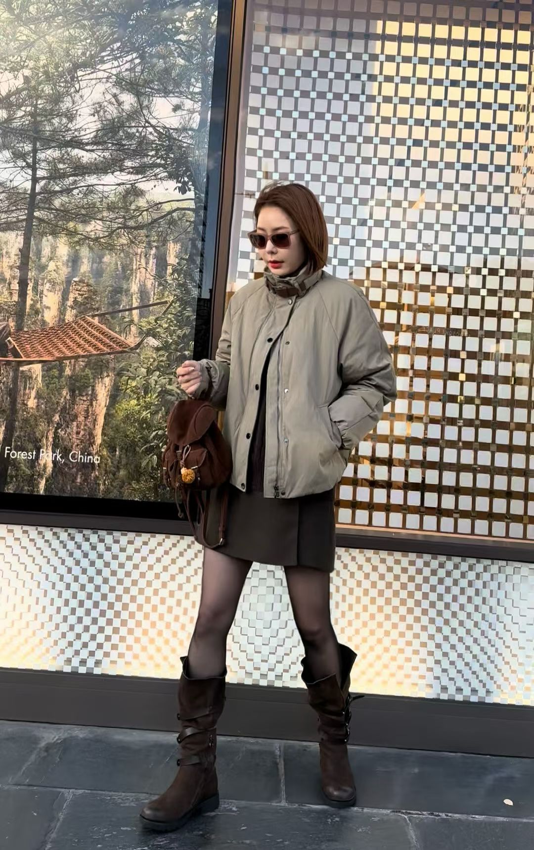 ♡帥氣質感扣帶暖絨外套♡ (C251221)