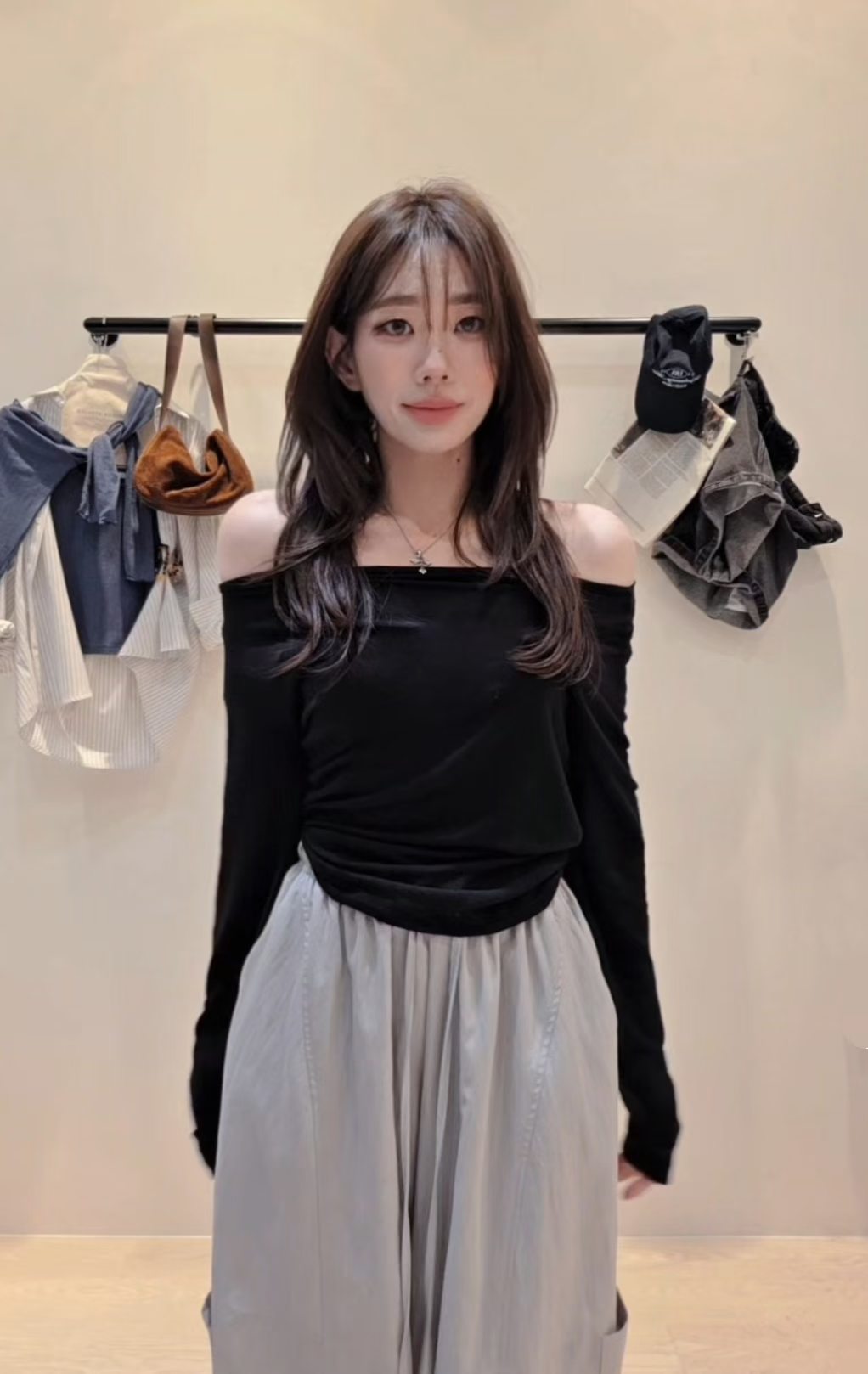 ♡Oni家♡船領天絲羊毛打底T (C260972)