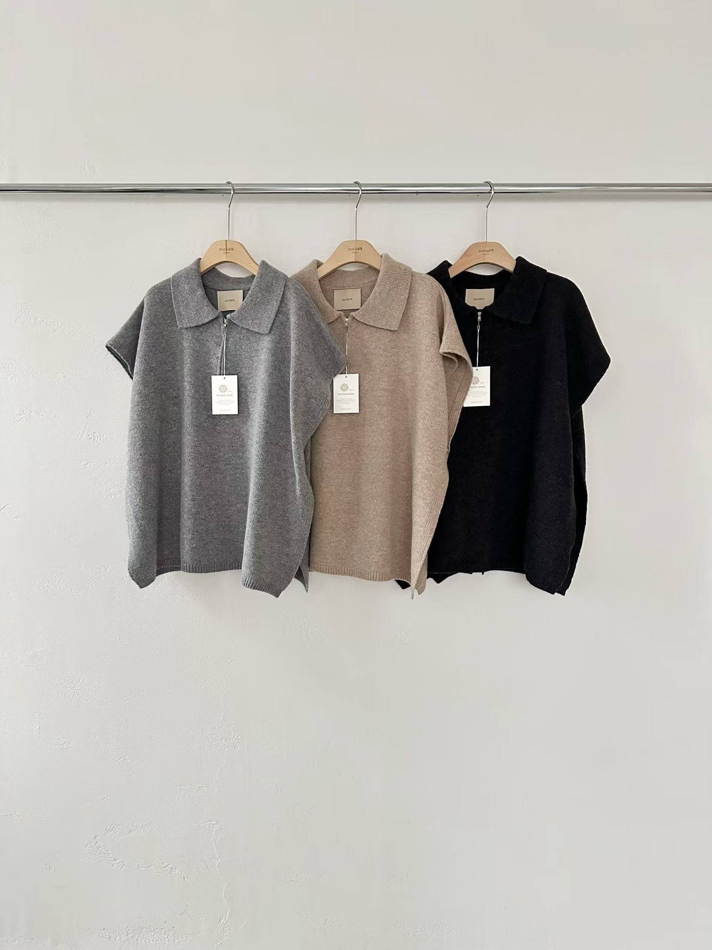 ♡輕奢極暖斗篷式披肩兩穿上衣♡ (C251236)