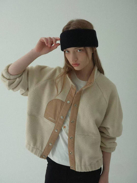 ♡保暖羊羔絨立領外套♡ (C251139)