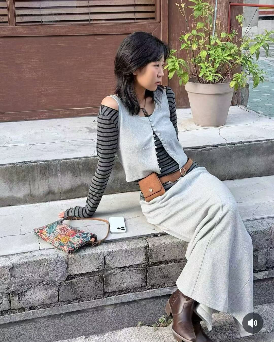 ♡軟挺顯瘦百搭直線長裙♡ (C251165)