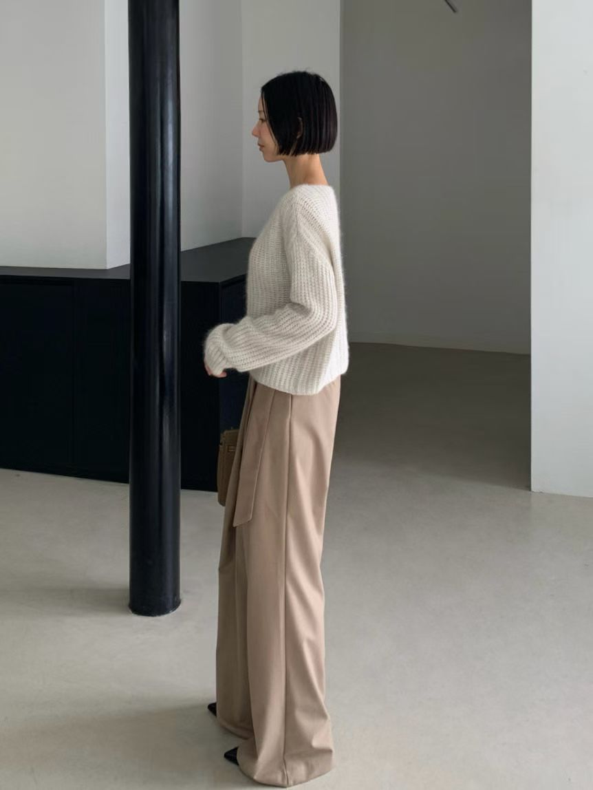 ♡大圓領泡泡袖毛衣♡ (C251167)