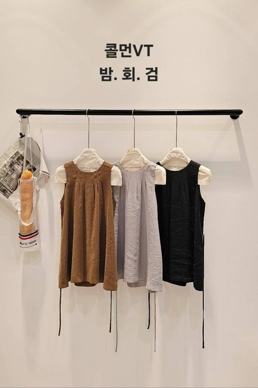 ♡Oni家♡TheRow風仿絲莫代爾無袖上衣 (C250957)