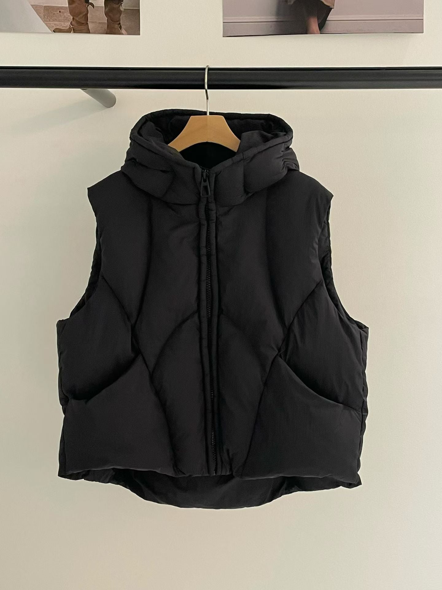 ♡頂級鴨絨質感連帽背心♡ (C251007)