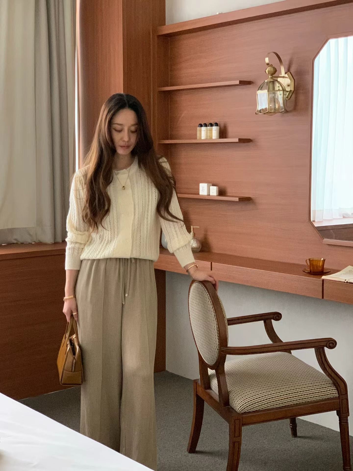 ♡氣質Oni家♡雙排釦立體麻花鏤空織紋上衣 (C251135)