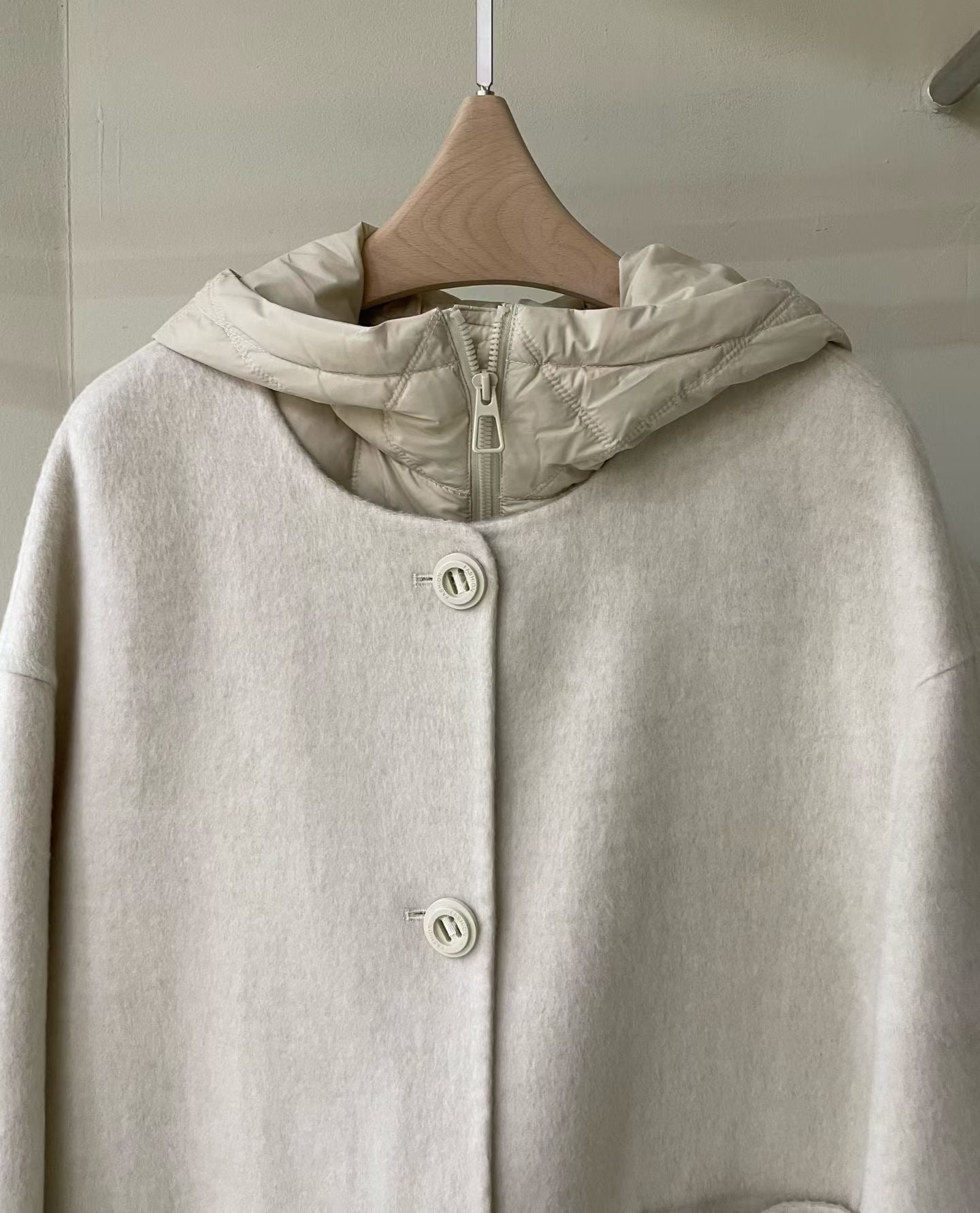 ♡實穿保暖二件式三穿毛呢大衣♡ (C251215)