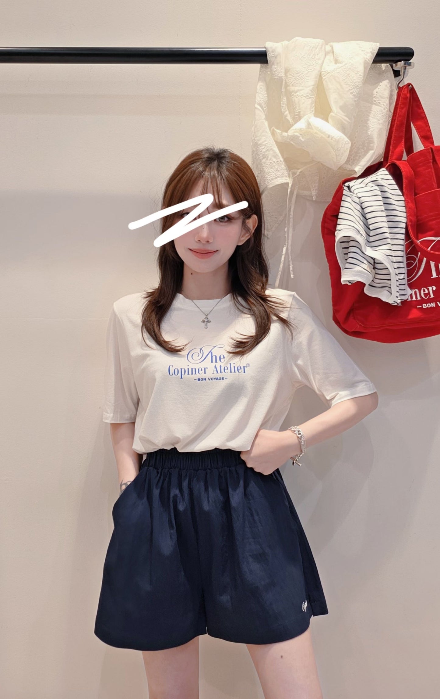 ♡Oni家♡品牌印花莫代爾T (C260703)