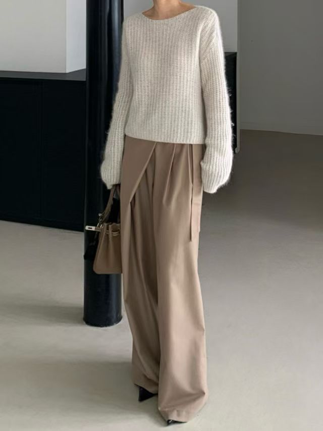 ♡大圓領泡泡袖毛衣♡ (C251167)