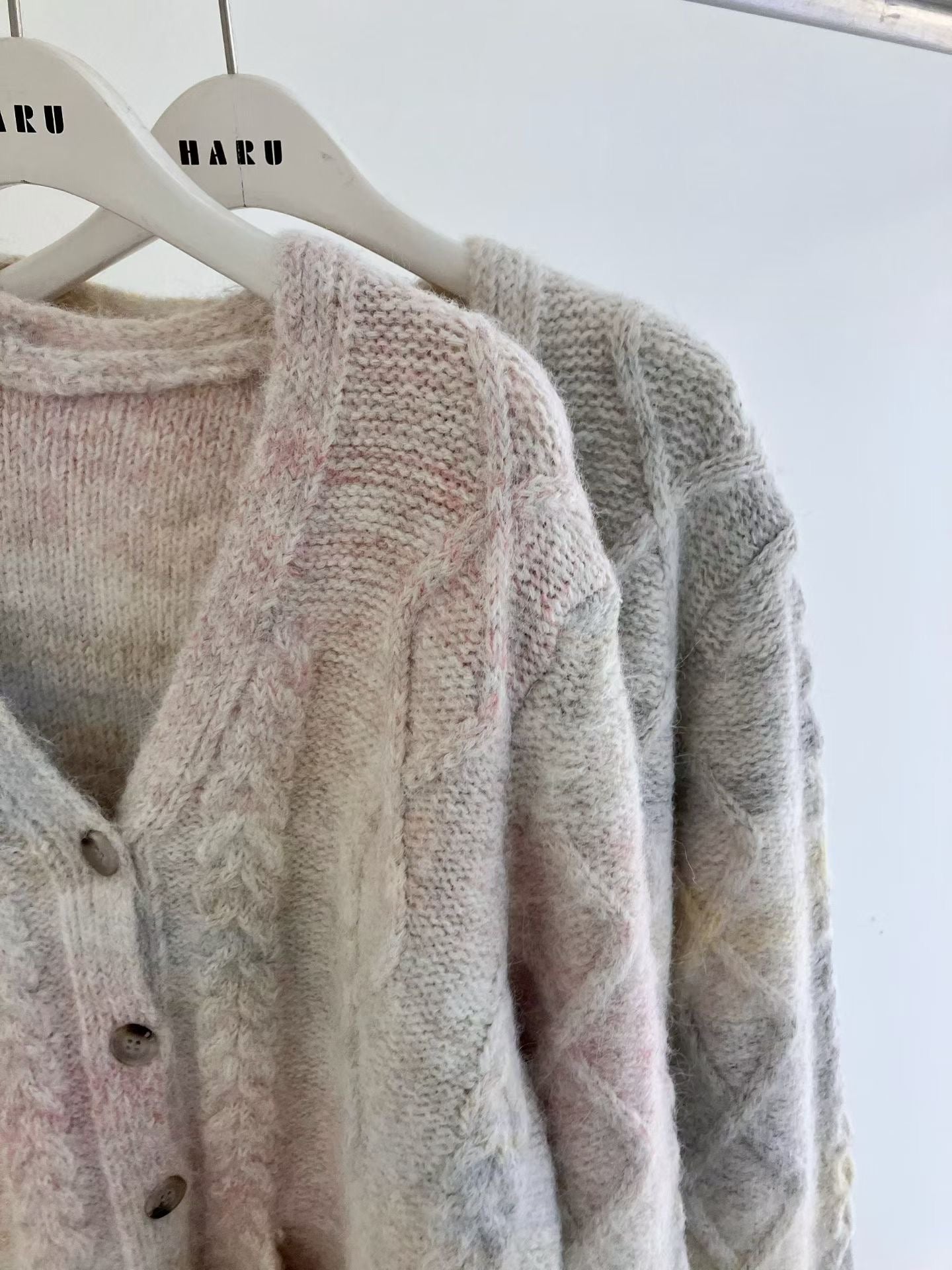 ♡漸層渲染立體織紋開襟衫♡ (C251244)