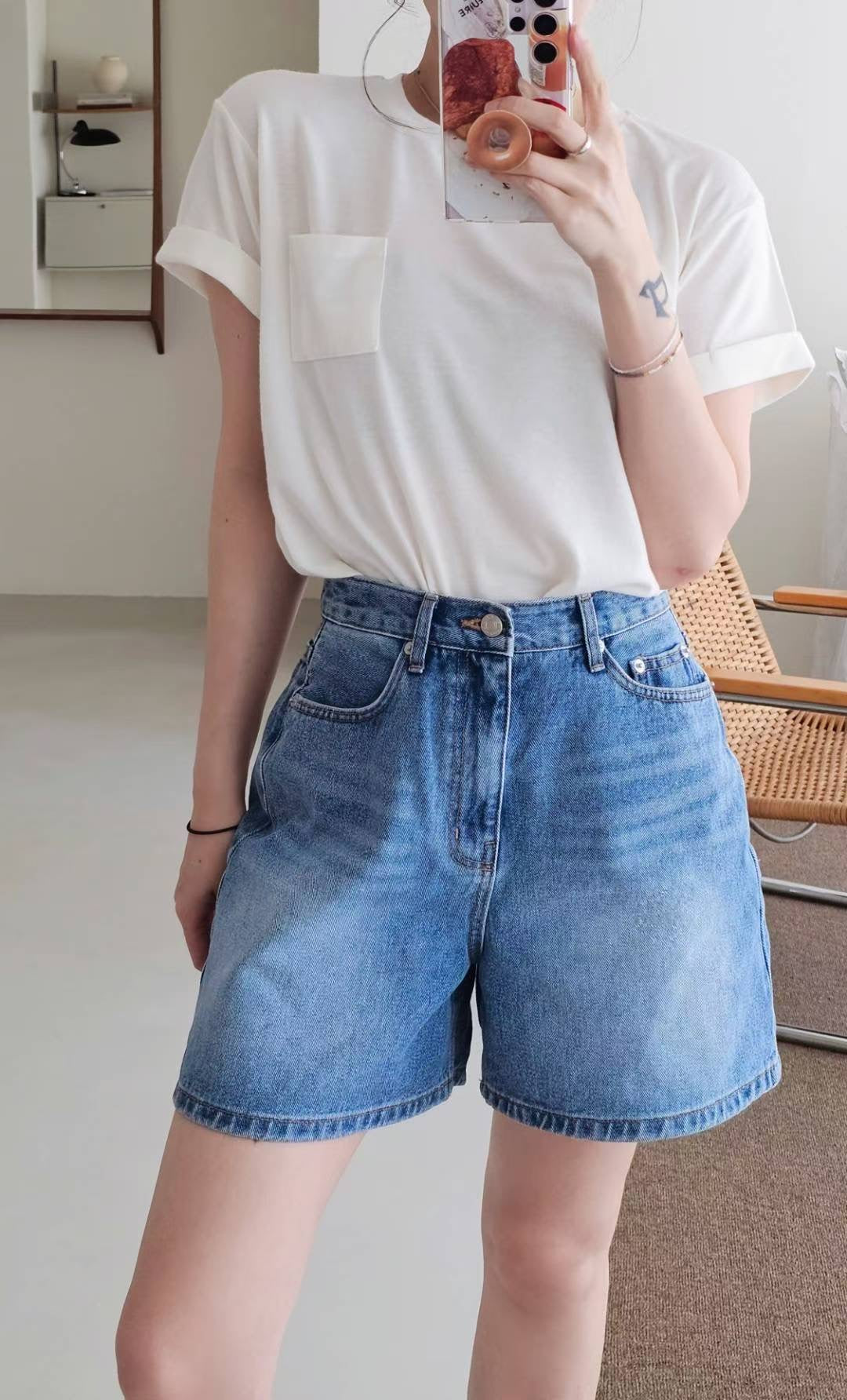 ♡Oni家♡基礎小口袋萬能T (C250901)