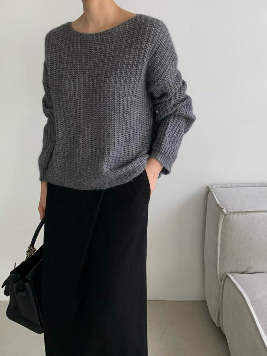 ♡大圓領泡泡袖毛衣♡ (C251167)