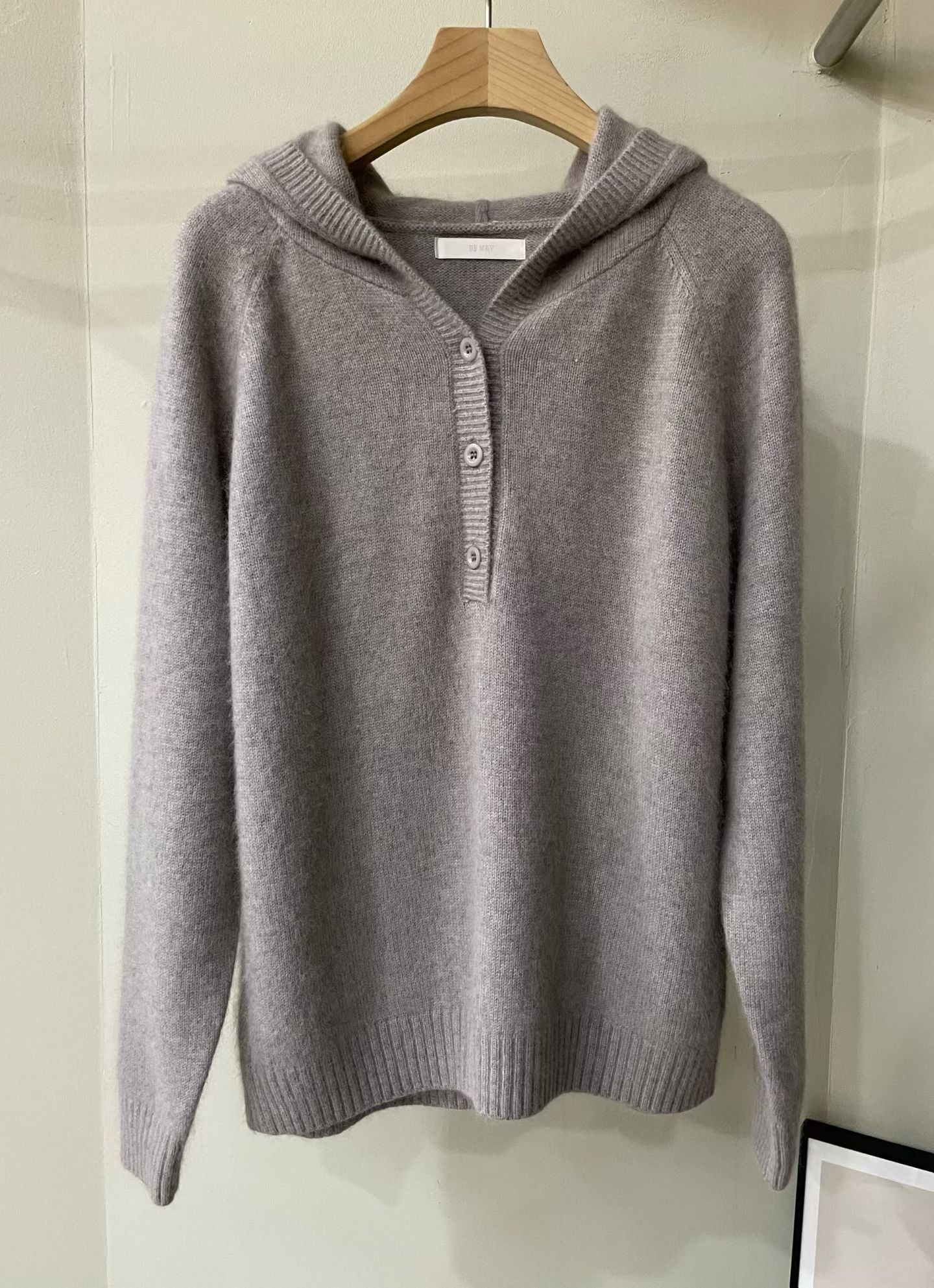 ♡輕暖毛料休閒連帽上衣♡ (C251107)