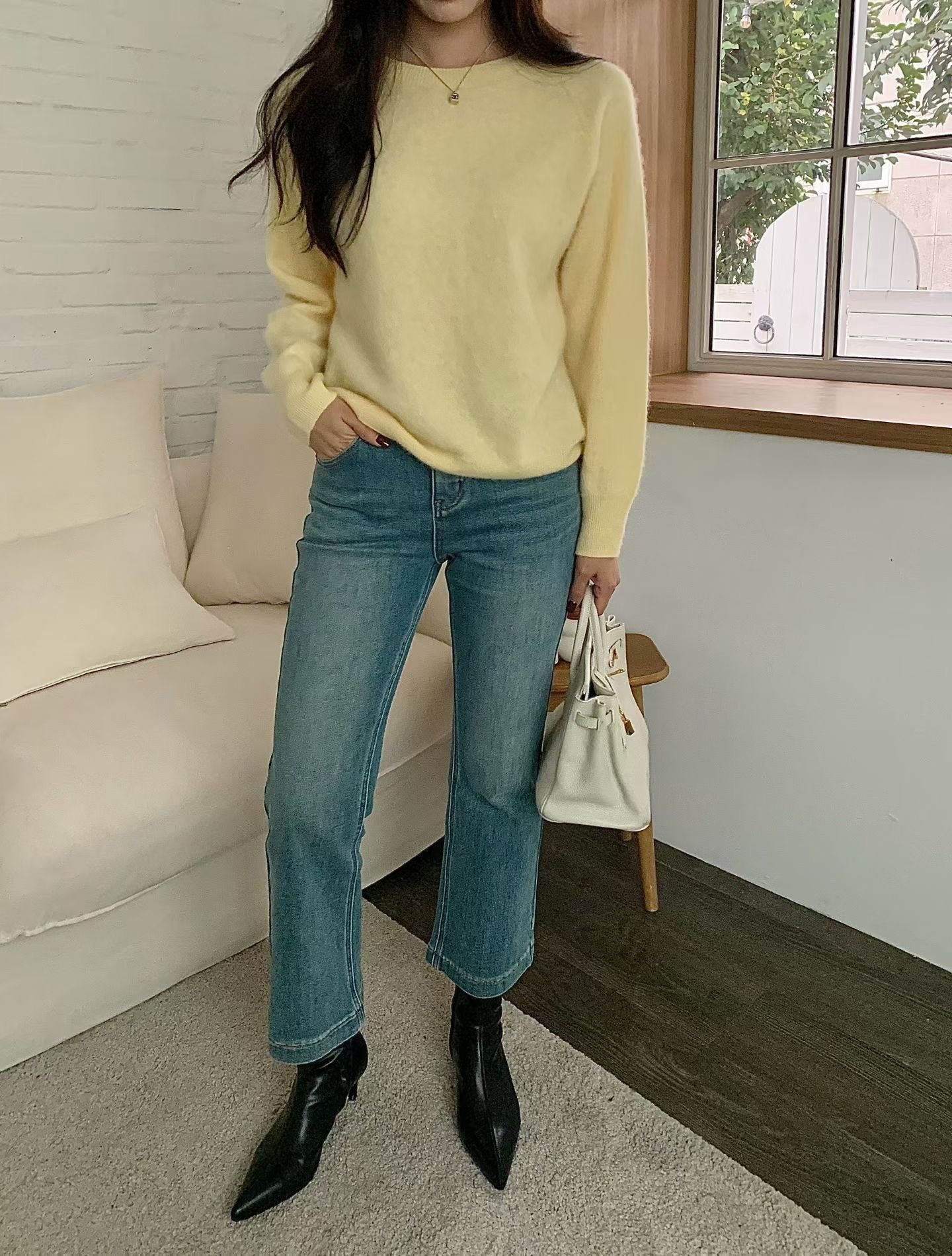 ♡多色亮眼圓領毛衣♡ (C251214)