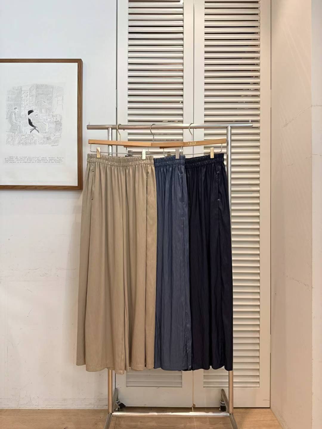 ♡微光垂墜感寬褲♡ (C251042)