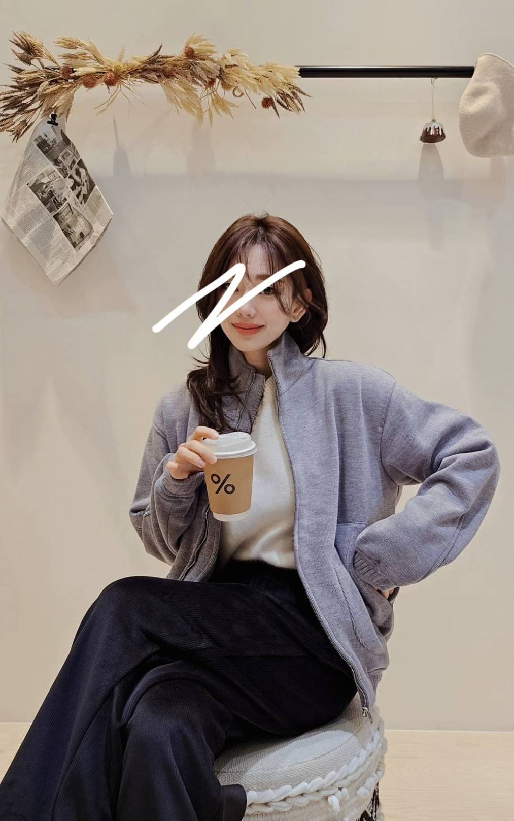 ♡Oni家♡RL風質感燈芯絨冬季夾克 (C251267)