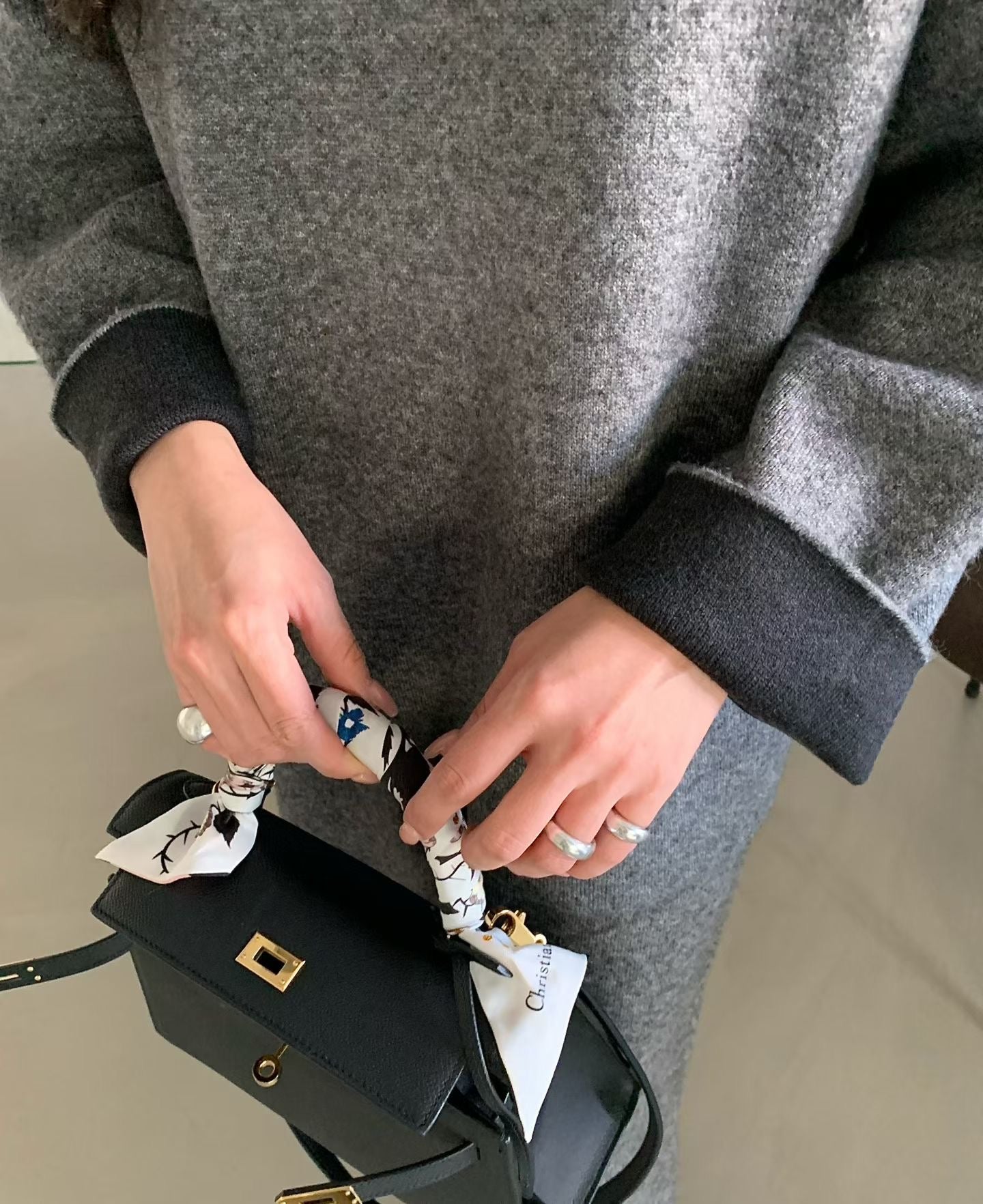 ♡反摺雙色袖舒適慵懶上衣♡ (C251211)