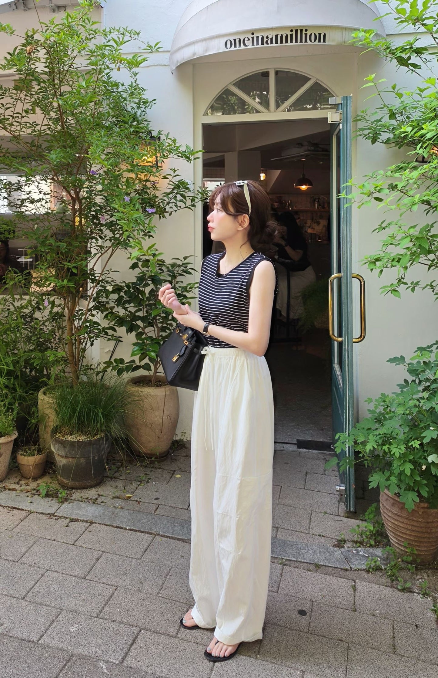 ♡Oni家♡質感夏日休閒長褲  (C260612)