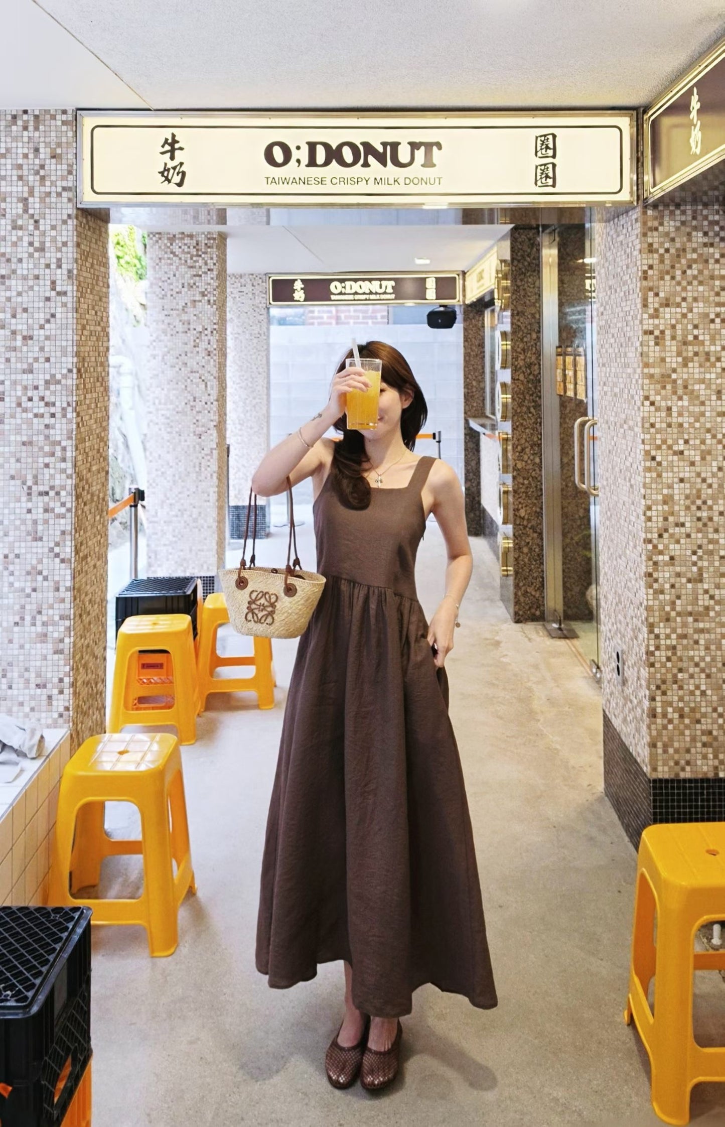 ♡Oni家♡夏日渡假感方領長洋裝 (C260565)
