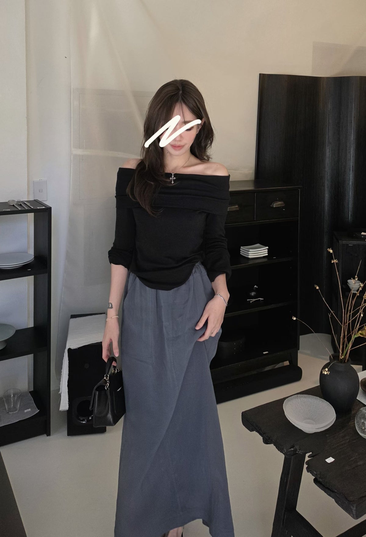♡Oni家♡高質感工裝休閒長裙 (C260943)