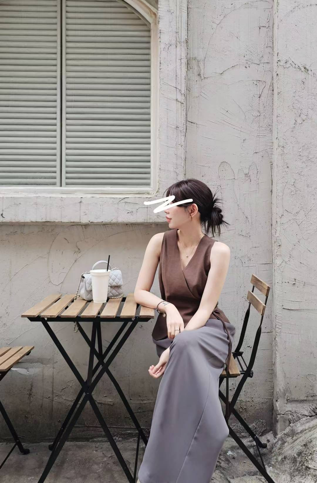 ♡Oni家♡高級時髦老錢西裝馬甲 (C250943)
