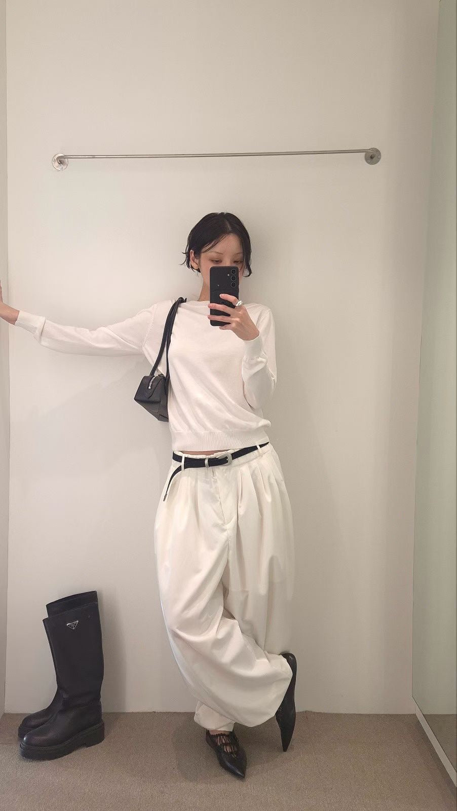 ♡極簡慵懶感船型領/斜肩多變上衣♡ (C260317)