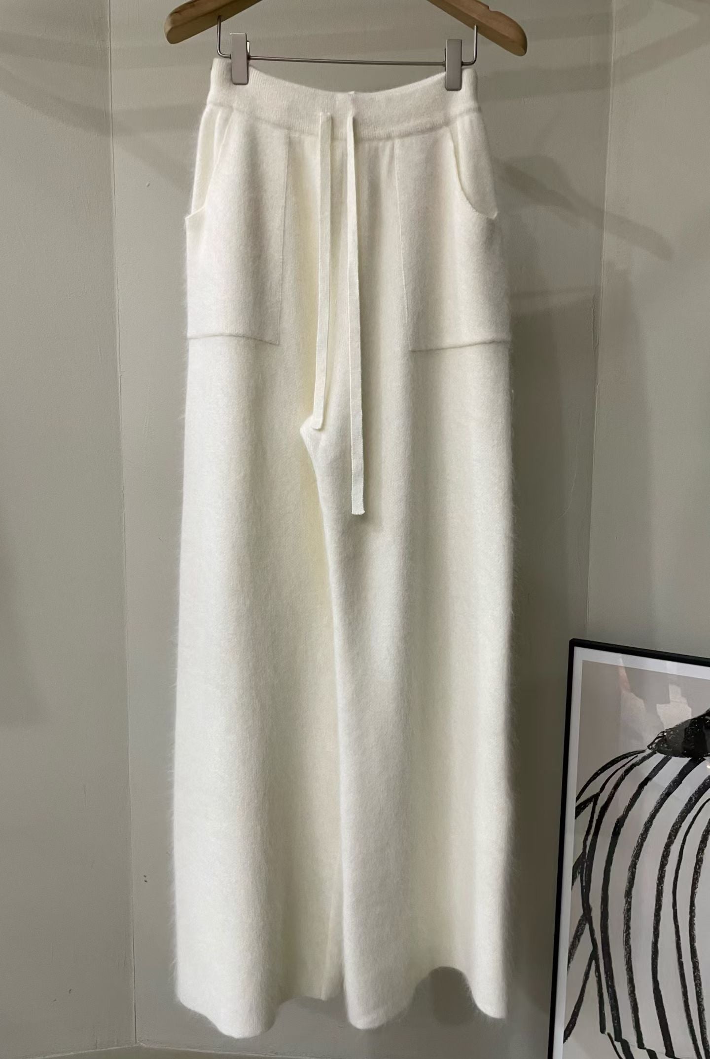 ♡冬季必備簡約毛料百搭寬褲 ♡ (C251108)