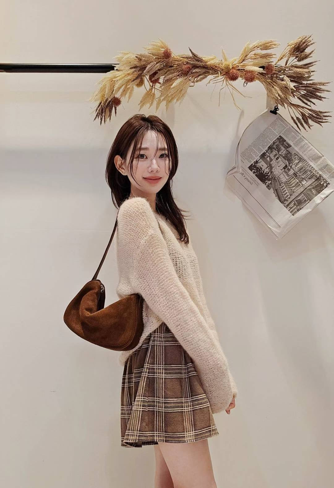 ♡Oni家♡英倫風格紋小褲裙 (C251105)