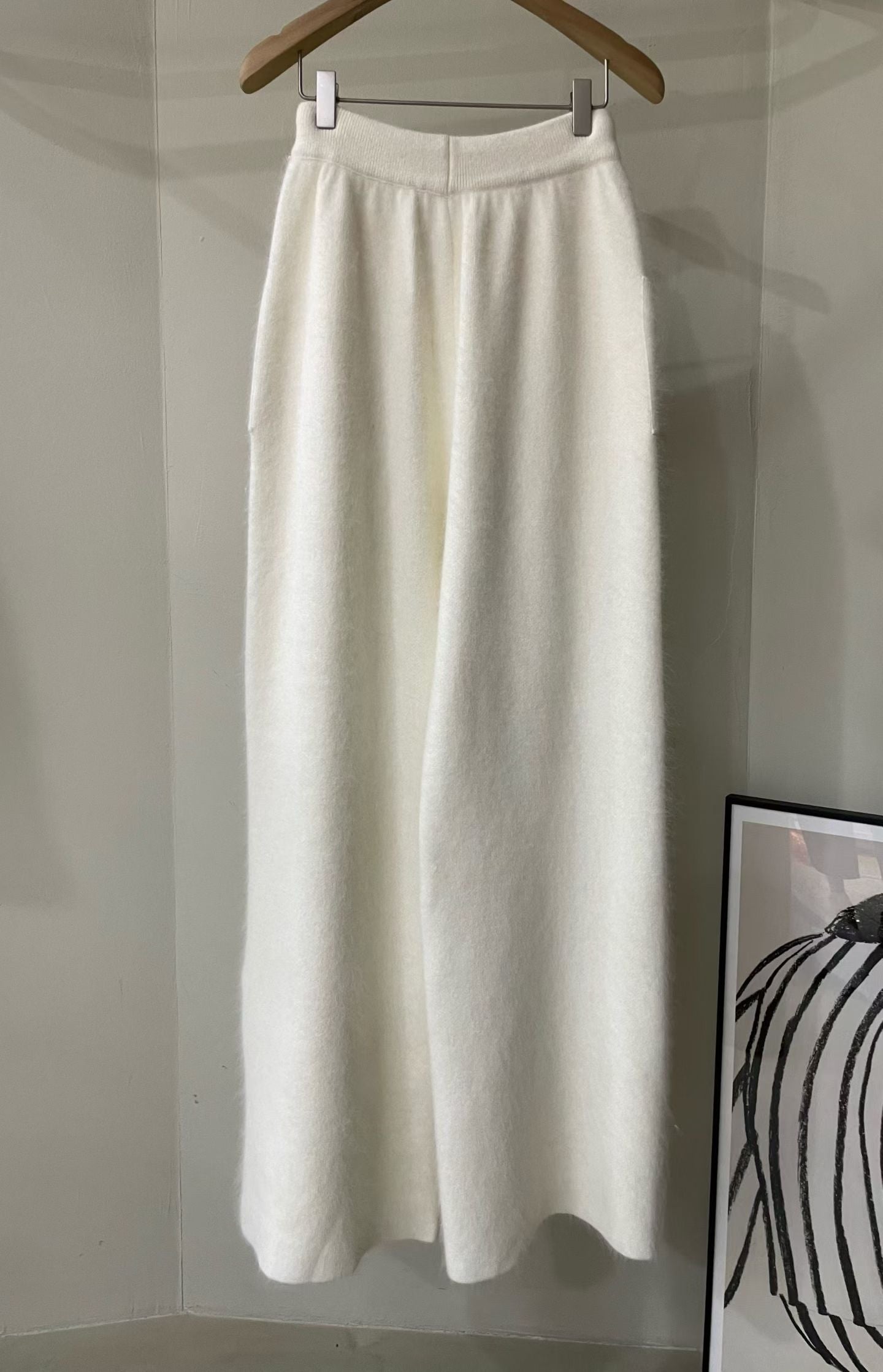 ♡冬季必備簡約毛料百搭寬褲 ♡ (C251108)